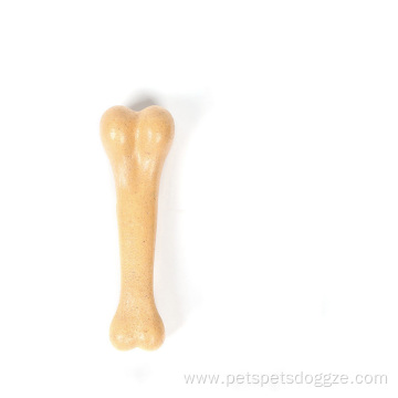 Bone Shape Pet Toys Beef Molar Training Wood